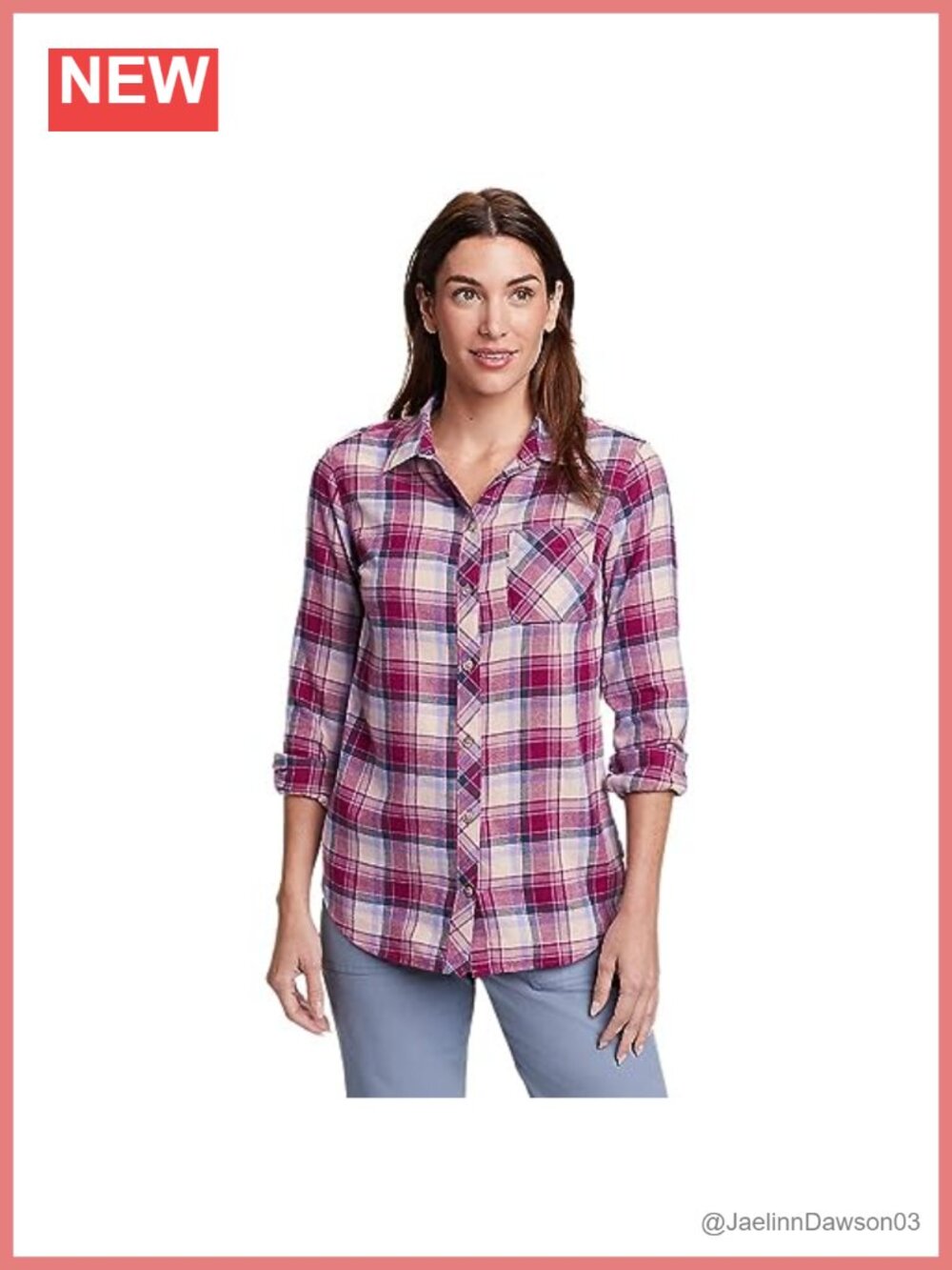 Flannel Button Down Shirt Long Sleeve Classic Fit Casual